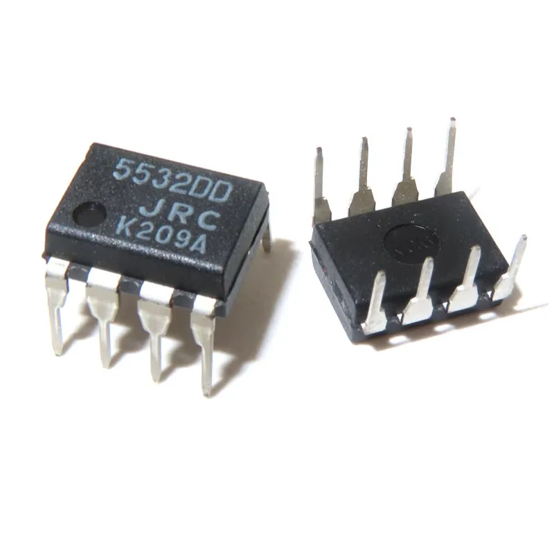 10-50 Uds JRC4558 DIP-8 JRC4580D JRC4558D JRC5532DD NJM5532DD 4558 4580D 4558D 5532DD Chip amplificador operacional Dual