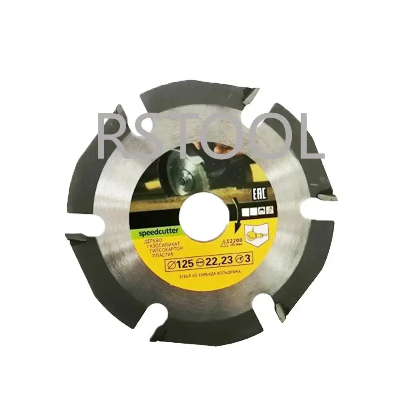 6T Circular Saw Blade Multitool Grinder Saw Disc Carbide Wood Cutting Disc Carving Blades For Angle Grinders 125*22mm