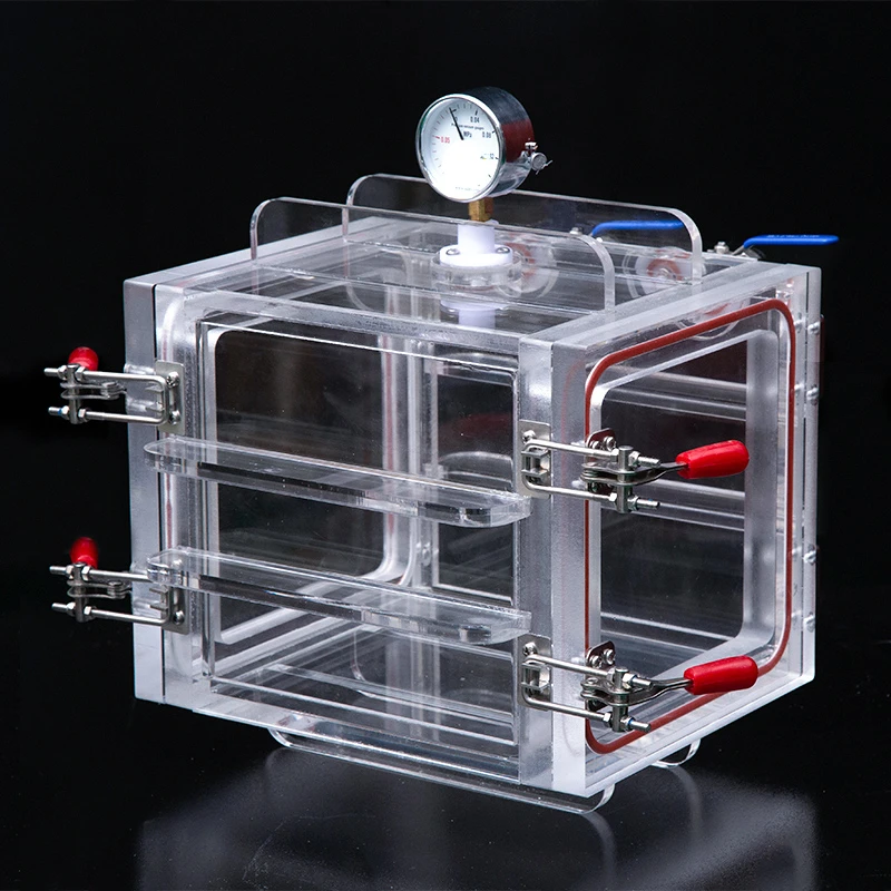 For Laboratory Small Glass Drying Box Industrial Defoaming Anaerobic Transparent Pressure Acrylic Vacuum Box