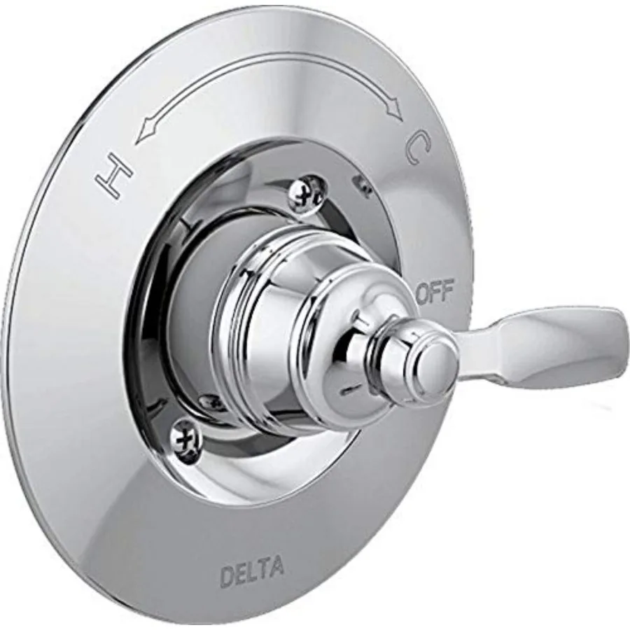 

Woodhurst 14 Series Single-Function Valve Trim Kit Chrome Handle Set for Shower Faucet System Chrome T14032 Valve Not Included