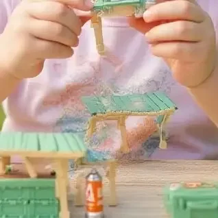 Simulação mini piquenique conjunto de acampamento casa de bonecas decoração cena ao ar livre mesas dobráveis cadeira fezes cassete fogões criança fingir jogar brinquedo