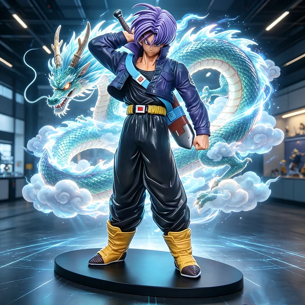 

24cm/9.45in Anime Trunks Dragon Ball Anime Figurine Model Ornaments Collecting Toys Room Decoration Toy Gift