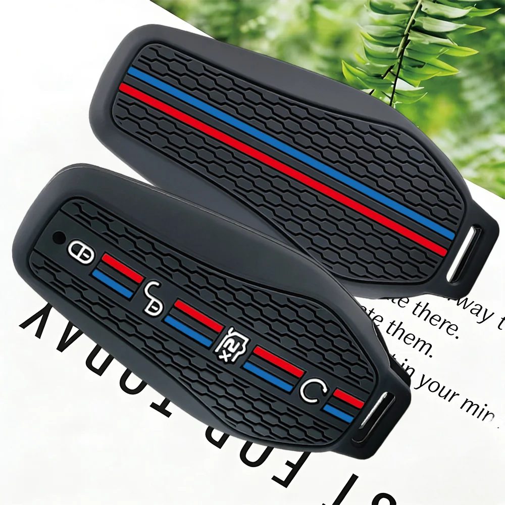 New 4 Buttons New Style Silicone Car Key Cover Case Shell Keyring For BYD Song PRO Han EV Max Tang DM Qin PLUS Yuan Dolphin E2