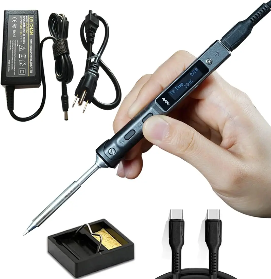 ginal Ts101 Soldering Iron Station Kit Upgraded From Ts100 Dc 65W Pd 45W Power Programmable Smart Mini Electric Portable