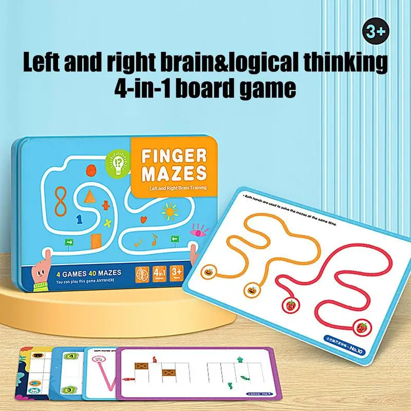 

Left And Right Brain Development Toys Brain Training Memory Card Game Children's Thinking Development Board Game Montessori &