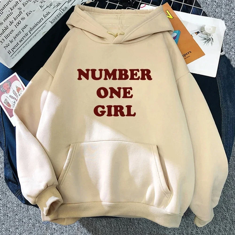 Rosé Number One Girl Hoodie Retro Women Hoodies Kawaii Clothes Harajuku Aesthetic 2026 Autumn Winter Pullover Sweatshirt Vintage