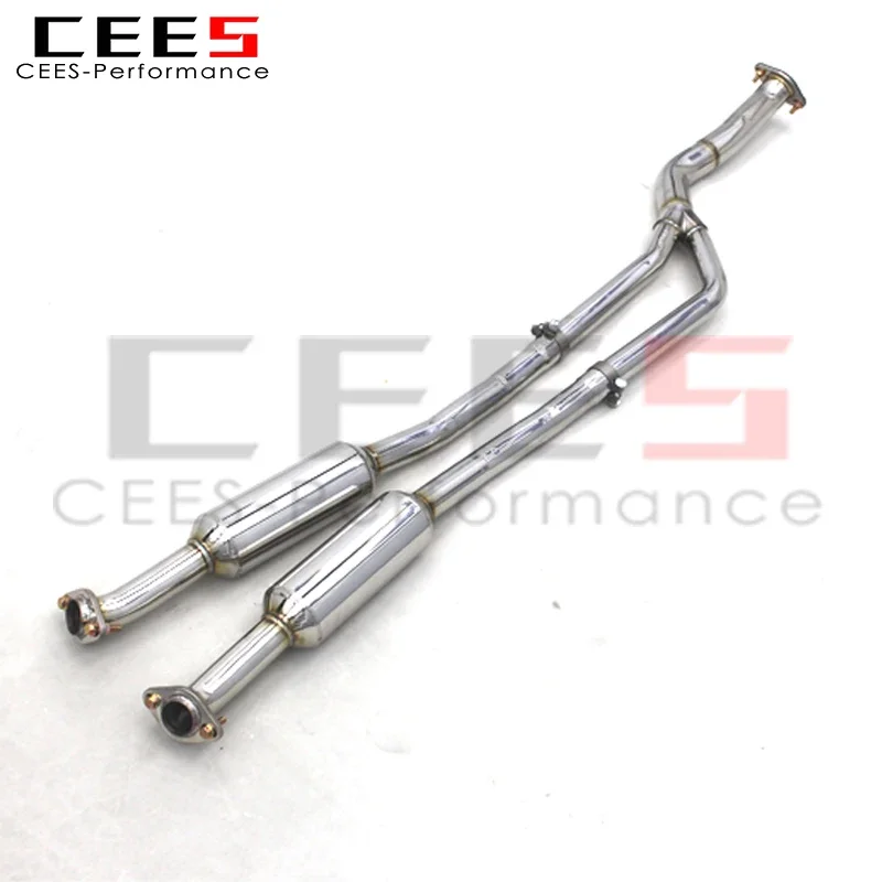 CEES Exhaust Pipe for Lexus IS300 2.0T 2015-2019 SS304 Stainless Steel Car Escape Exhaust System Middle Pipe Assembly