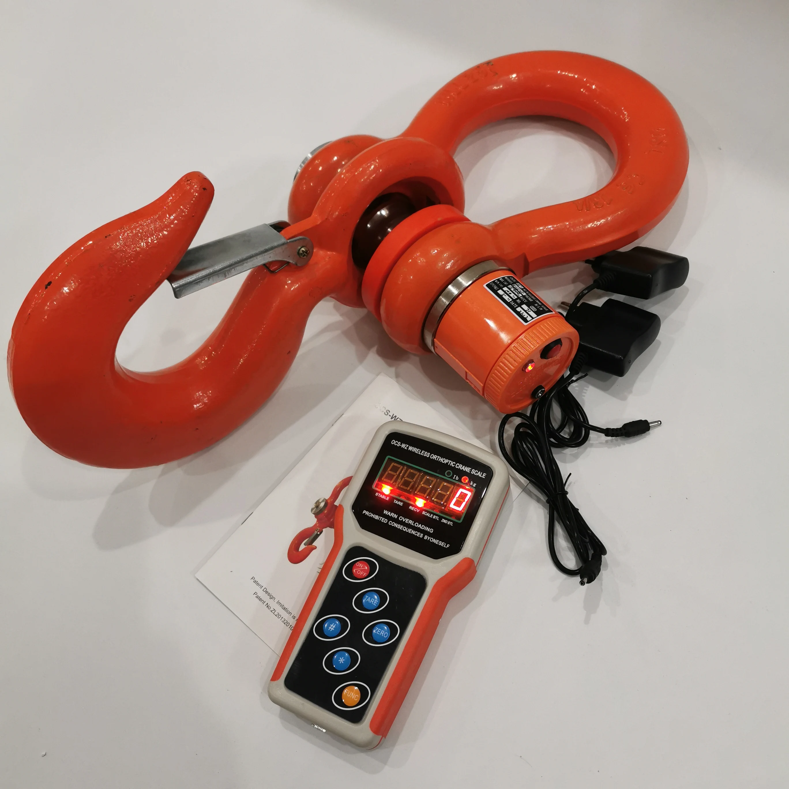 20T / 20000kg Wireless Digital Electronic Crane Scale Heavy-Duty Hanging Scale with Remote Handheld Meter