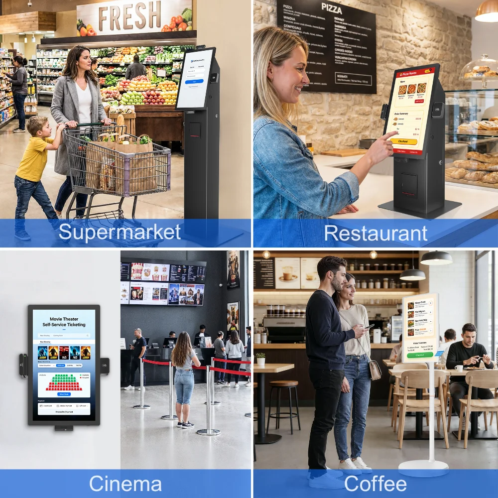 24 Inch Restaurants Display Screen With Android 14 NFC RK3588 4+32GB 1920x1080 Resolution Animation Support For Restaurants