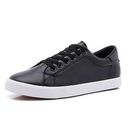 Spring Summer Shoes Men Footwear Cool Young Man Street Black White Shoes Flat Mens Casual Shoes Soft Comfortable KA4239