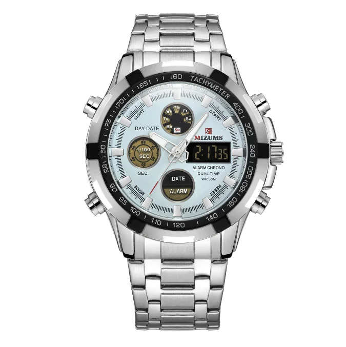 Steel Strip Watch Sports Electronic Watch Men's for Business