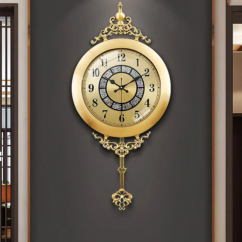 Nordic Round Wall Watch Interior Modern Aesthetic Creative Silent Luxury Clock Wall Fashion Design Reloj Pared Home Decoration
