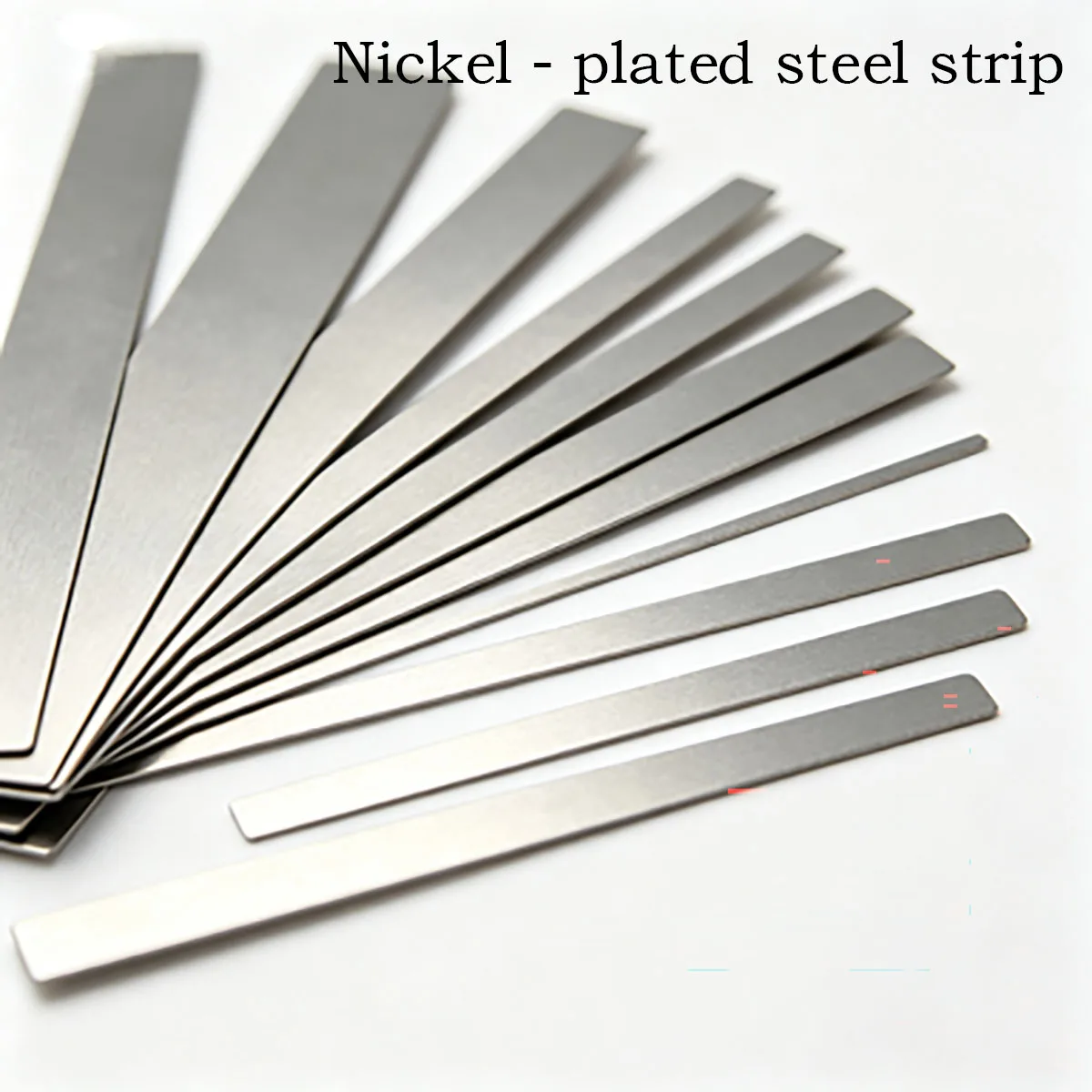 18650 Li‑ion Battery Spot Welding Nickel Tab, Nickel Plated Steel Connector Plate Pre‑Cut 0.15*6*100mm 0.2*8*25mm Custom Size
