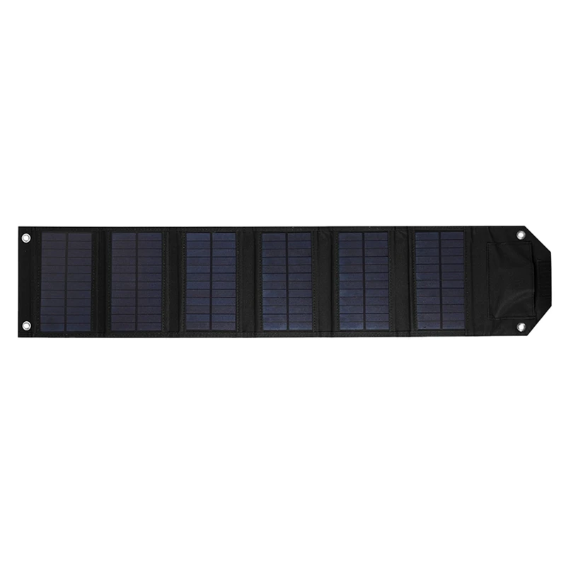 6-Fold 12W Foldable Solar Panel Portable Solar Panels Charger USB 5V DC Power Solar Panel Mobile Power Supply, Easy To Use