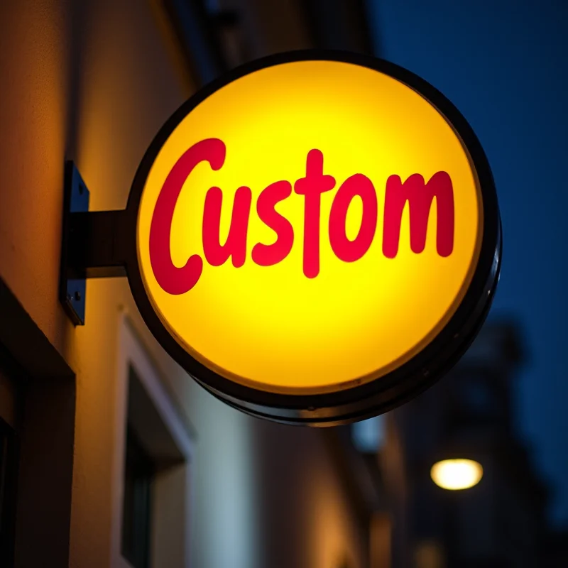 

Custom Round LED Light Box for Pet Stores Waterproof Acrylic Double Sided Animal Theme Business Sign Wall Mounted Display