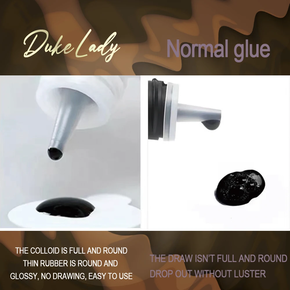 Glesum New Style Super Quality 0.5s Dry Duke Lady Glue Latex Free And Low Irritate Oily Skin Eyelash Extension Make Up Adhesive