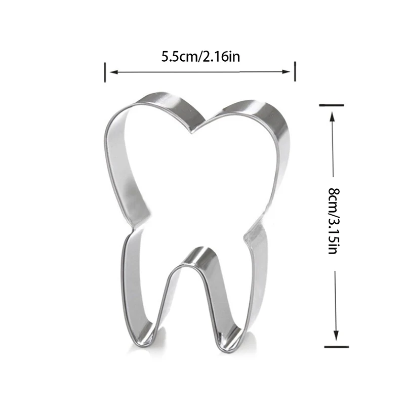 Niedliche Zähne Form Keks Keks Handwerk Formen Aus stech formen Kuchen Dekorieren Fondant Cutter Werkzeuge Kuchen Dekorieren Werkzeuge