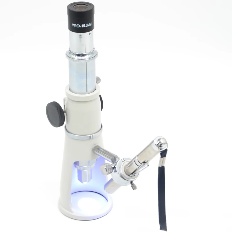 Fyscope Xc100l Portátil 100x Handheld Microscopes100x Medição Microscopio Simples Lupa 0.1 mm Marca de Carrapato