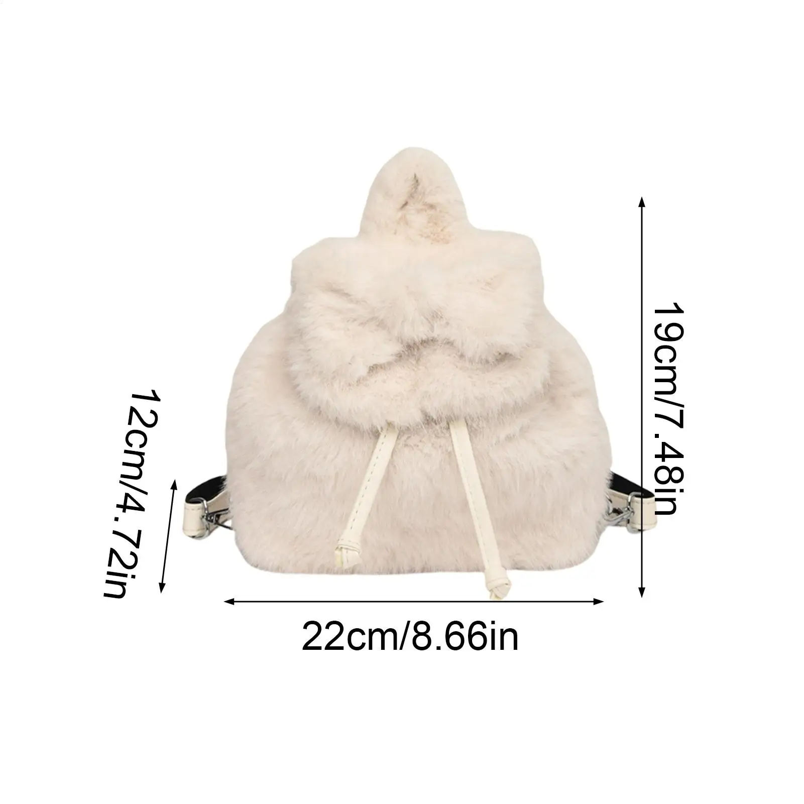 Bolsas de felpa para mujer, bolso con lazo, mochila escolar para viajes escolares, guardería, estudiantes, fiestas de compras de Navidad, niños, mujeres y niños