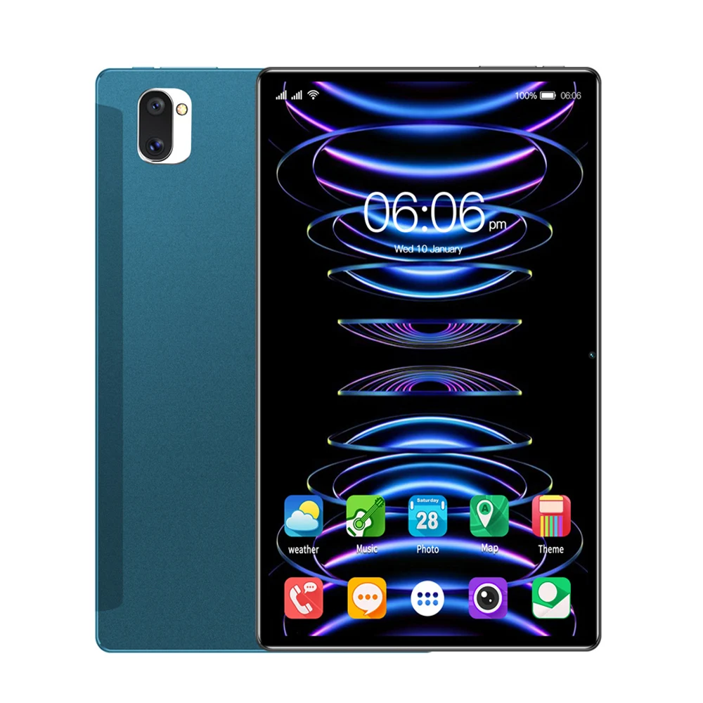Tablet Android 13 de 10.1 pulgadas con función de llamadas con tarjeta SIM, 6 (4+2 expansibles) GB de RAM, 64 GB de ROM, compatible con función WIFI, función Bluetooth y SIM.