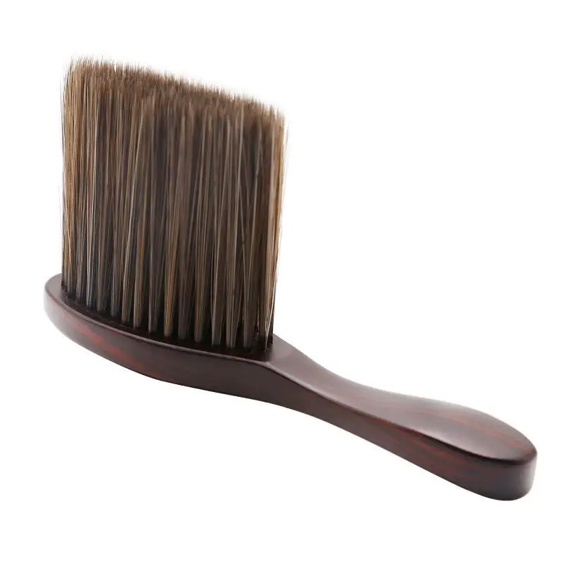 Weiche Borsten, Nackenbürste für Friseure, leicht, mit rutschfestem Griff, professionelles Werkzeug für den Einsatz im Salon, im Friseursalon oder zu Hause. – Detail 14