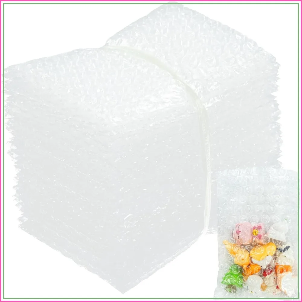 50-Pack 4x6 Clear Bubble Mailers for Shipping & Moving - Double-Wall Protection for Fragile Items