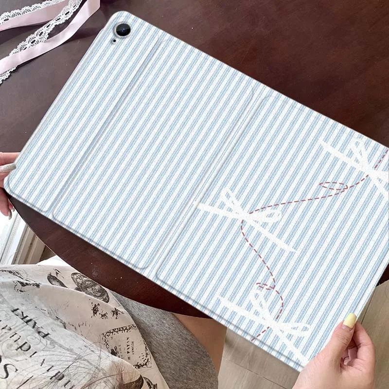 

Line bowknot cartoon cherry For Samsung Galaxy Tab A A7 A8 A9 A11 S6 S11 10.1 10.4 10.5 Inch Lite Plus Cover Tablet Case