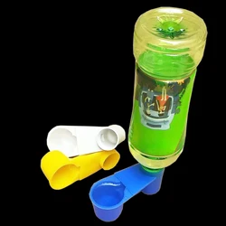 Plastic Pet Bird Dove Drinker Bowl Quail Water Cups Bottle Cat Chicken Pigeon Parrot Hamster Double Nozzle Water Guide For Bird