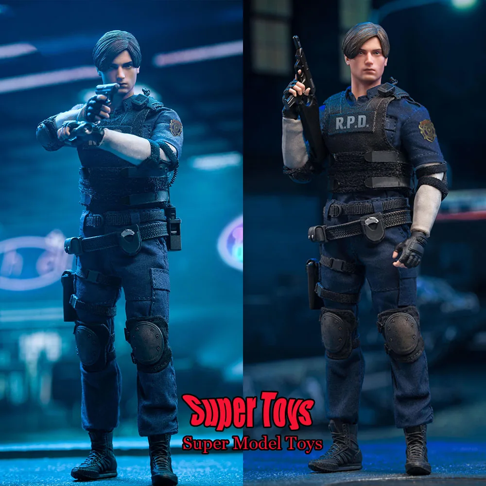 LimToys 1/12 Male Soldier Police RPD Police Officer Leon Kennedy S Uniform Full Set 6inch Action Figure Model Gifts Collection