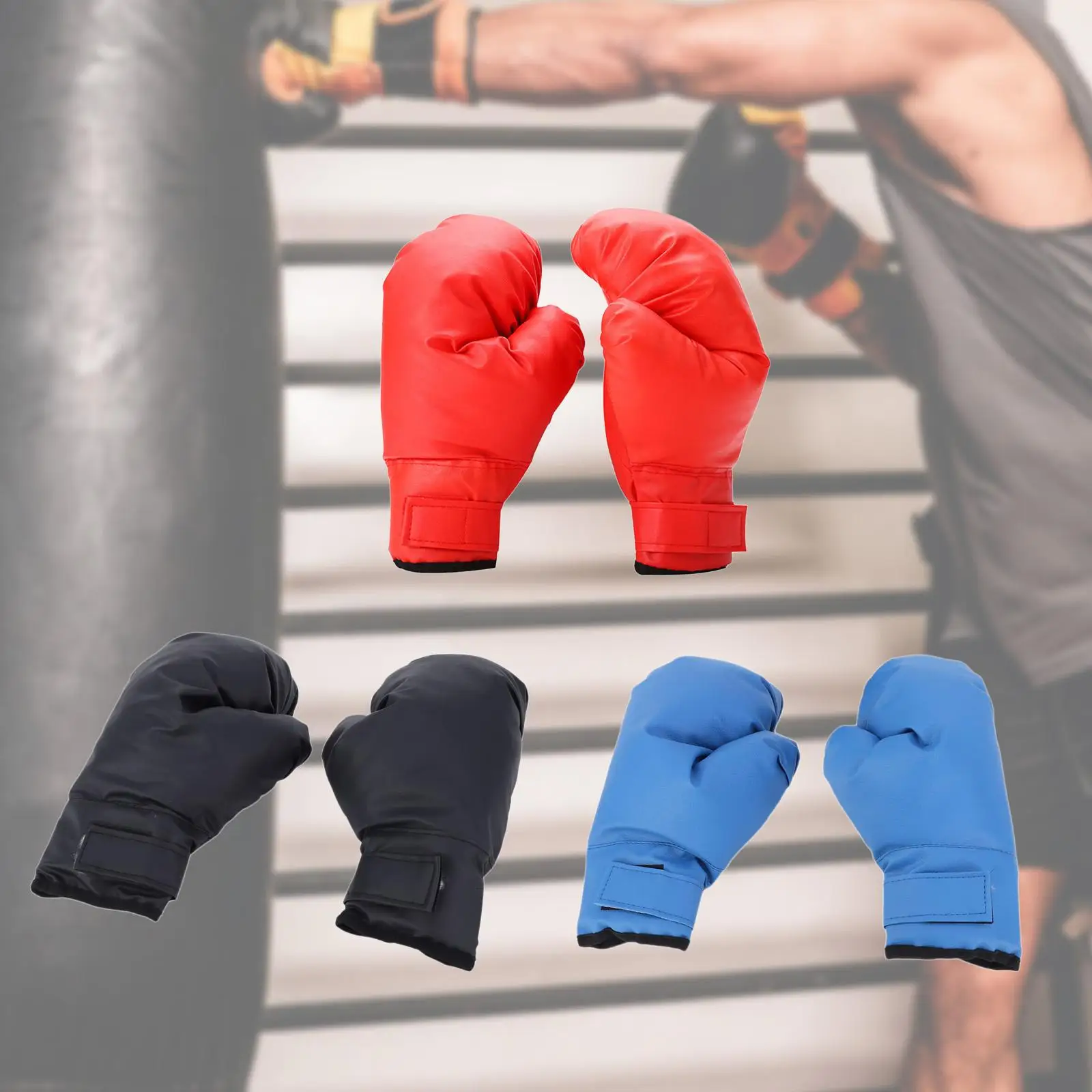 

Boxing Gloves Professional Hands Protection Punching Bag Gloves for Karate Fighting Muay Thai Kickboxing Taekwondo Martial Arts