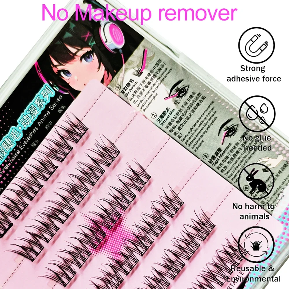 6ペアの自己粘着式つけまつげキット – 接着剤不要、DIYでナチュラルからグラムルックへ、柔らかく再利用可能、世界中の美容ユーザー向けに認定済み