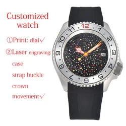 Customized 41mm 007 Watch New Men's Luxury Automatic NH35 Watch Movement Stainless Steel Sapphire Crystal Waterproof Watch