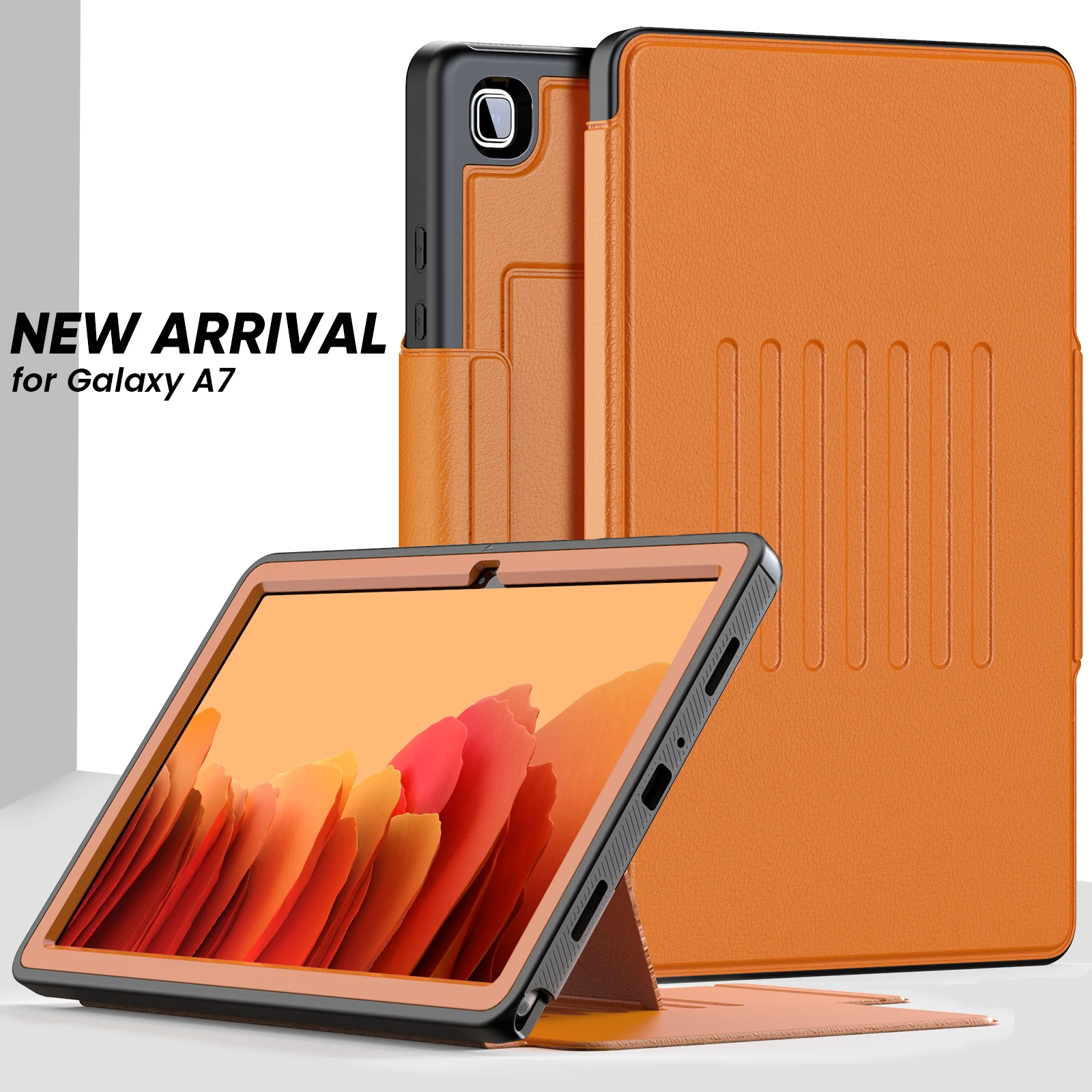 

For Samsung Galaxy Tab A8 10.5 2021 SM-X200 SM-X205 A710.4 SM-T500 T505 Lite 8.7 T220 T225 Case Flip Buckle Stand Tablet Cover