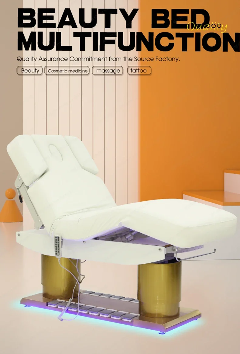 XingSheng Elektrisches Schönheitspflegebett Gesichtshydrotherapie Massagetisch Salon Wimpernbetten Ganzkörpermassage SPA-Möbel – Detail 3