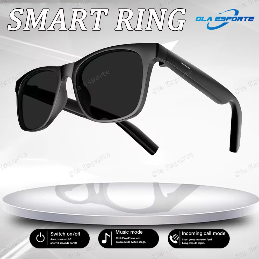 

2025 New Men's Smart Glasses Women's Bluetooth Glasses Voice Call Control Music UV Polarized Outdoor Sunglasses For Android IOS