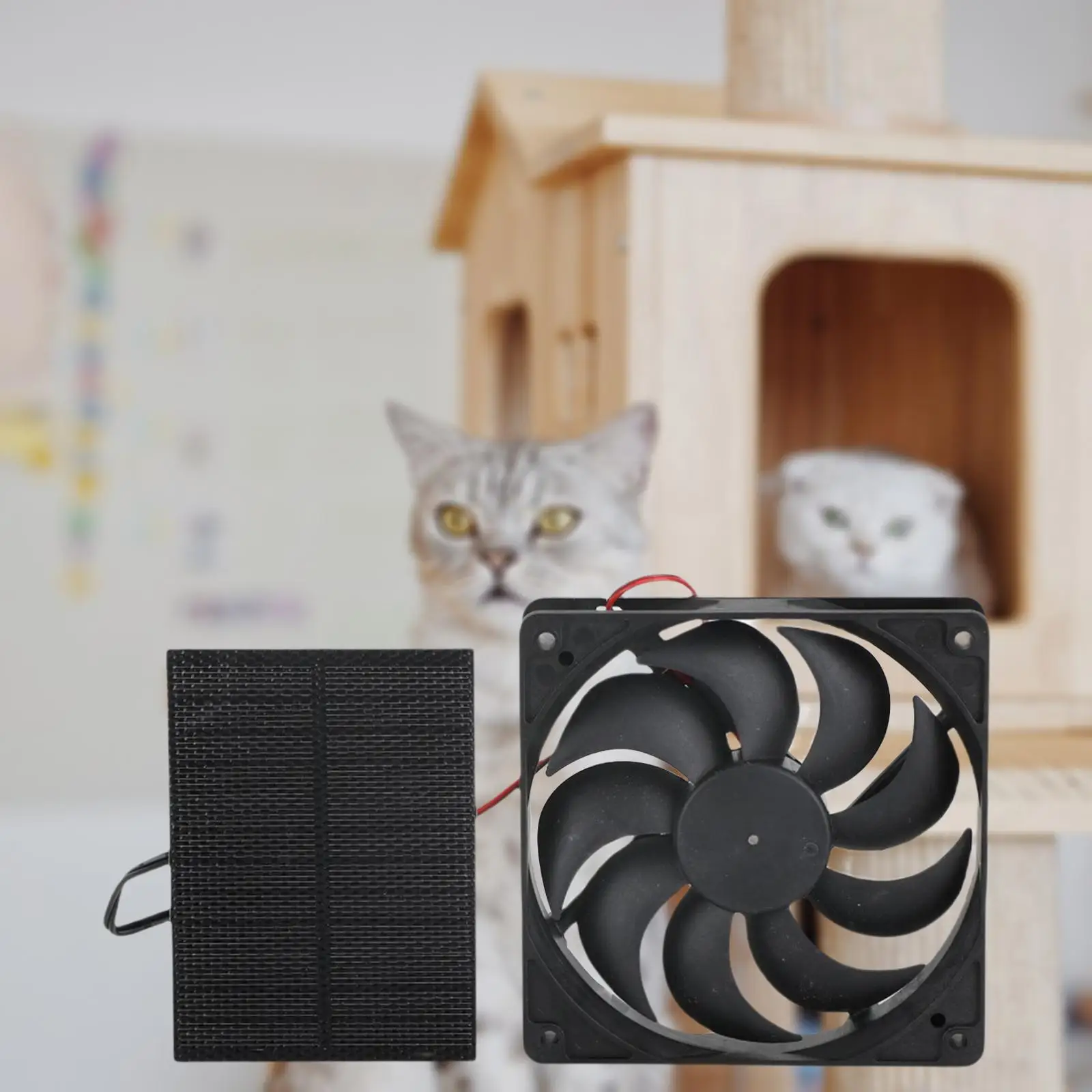 3w 6 Polegada kit ventilador de exaustão solar extrator ar mini ventilador painel solar alimentado para cachorro casa frango estufa