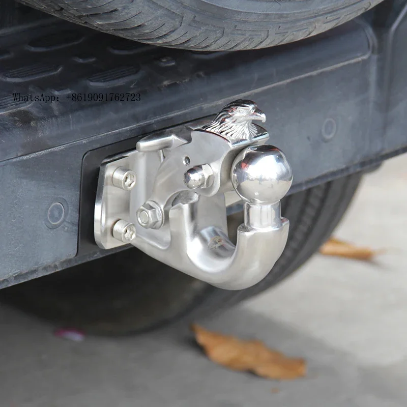 

ZAIQU Domineering Eagle Head Mask Stainless Steel Rogue Hook for LX570 Car Trailer Parts & Accessories