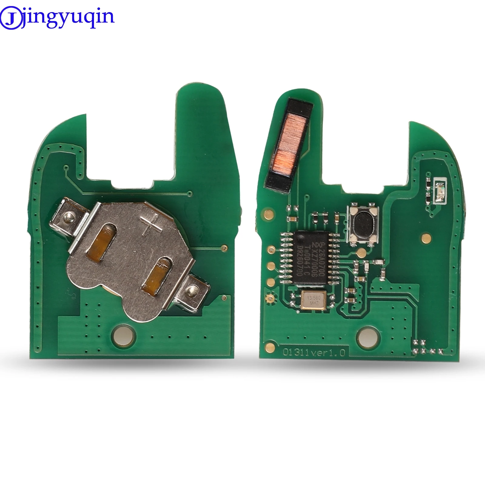 Jingyuqin 1 pulsante telecomando per auto per Renault Master Kangoo Clio Twingo VAC102 Blade PCF7946 ID46 Chip 433MHZ