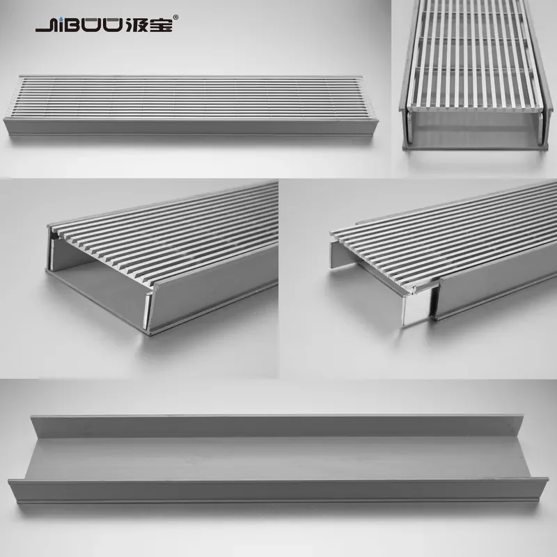 for Modern Design Linear Plastic Shower Floor Drain Stainless Steel Rainwater Gutters and Hotel PVC Traps Drain Traps