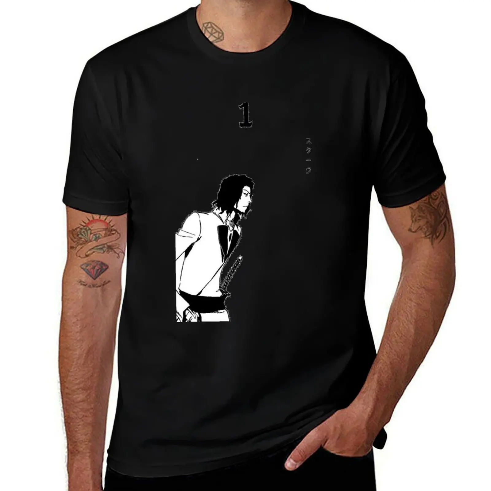 Coyote Stark, Sword 1, Bleach T-Shirt Casual Basic Street Style T-Shirt