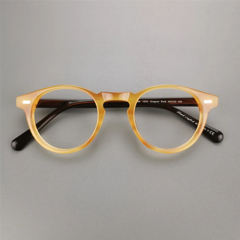 Vintage Optical Glasses Frame Gregory Peck OV5186 Round Retro Prescription Eyeglasses For Men And Women Acetate Eyewear Frames