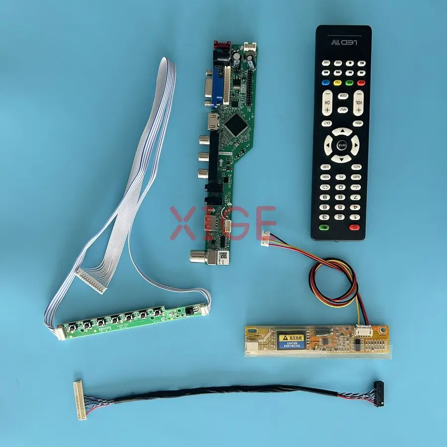 

For N150U3 LTN150U4 LQ150U1LW LP150U1 Matrix Controller Drive Board DIY Kit 1CCFL HDMI+VGA+AV+USB LVDS-30Pin 1600*1200 1600x1200