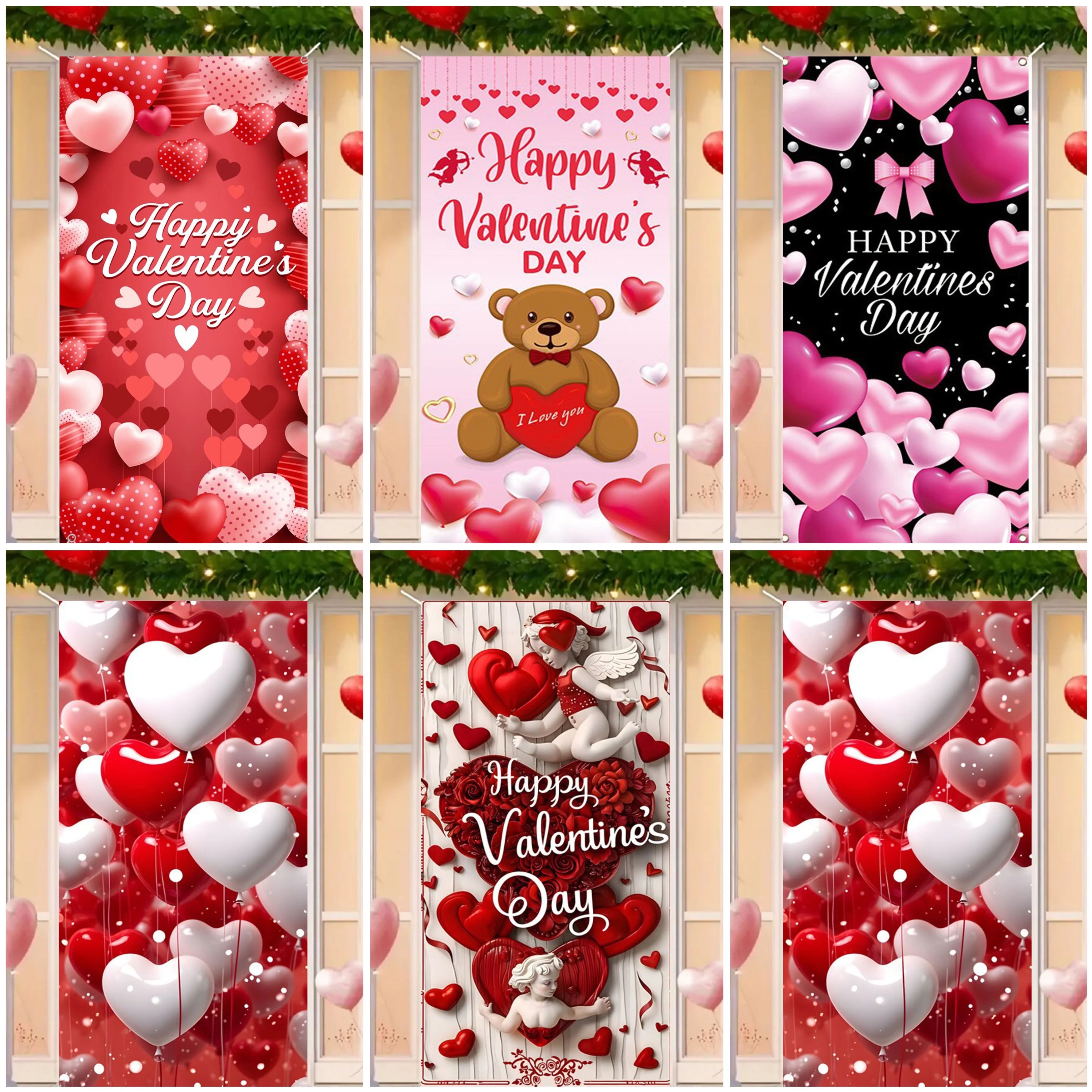 Романтическое украшение для дня святого Валентина с медвежонком