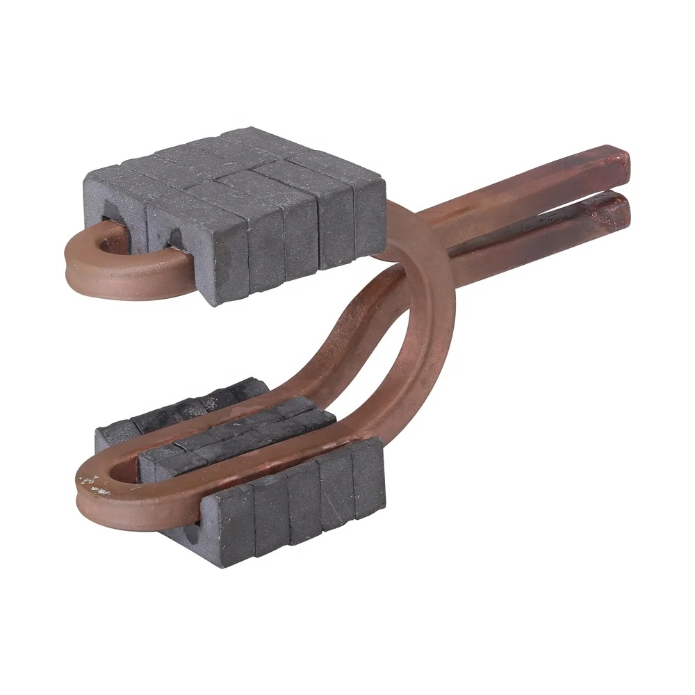 U shape high voltage induction brazing coil for heating machine