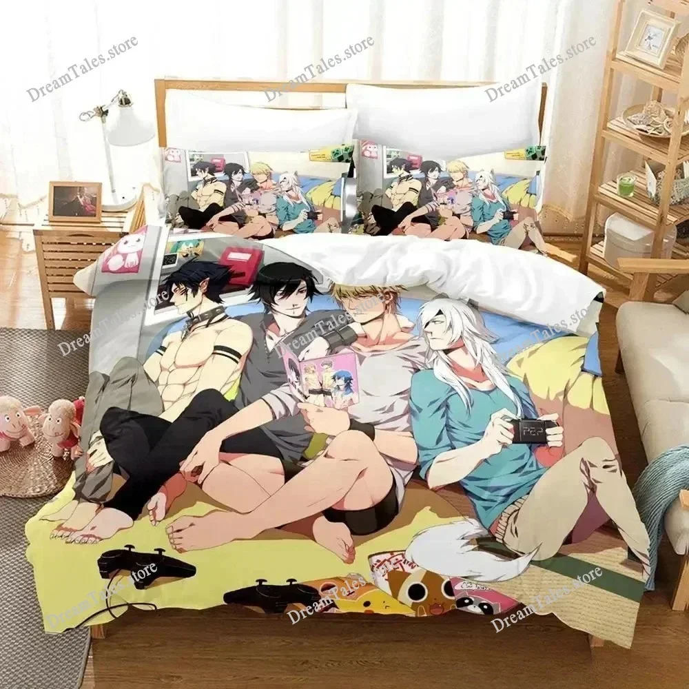 Home Living Luxury DRAMAtical Murder Bedding Set Cartoon Anime Set Adult Kid Bedroom Duvet Cover Sets 3D Print Anime Luxury Gift