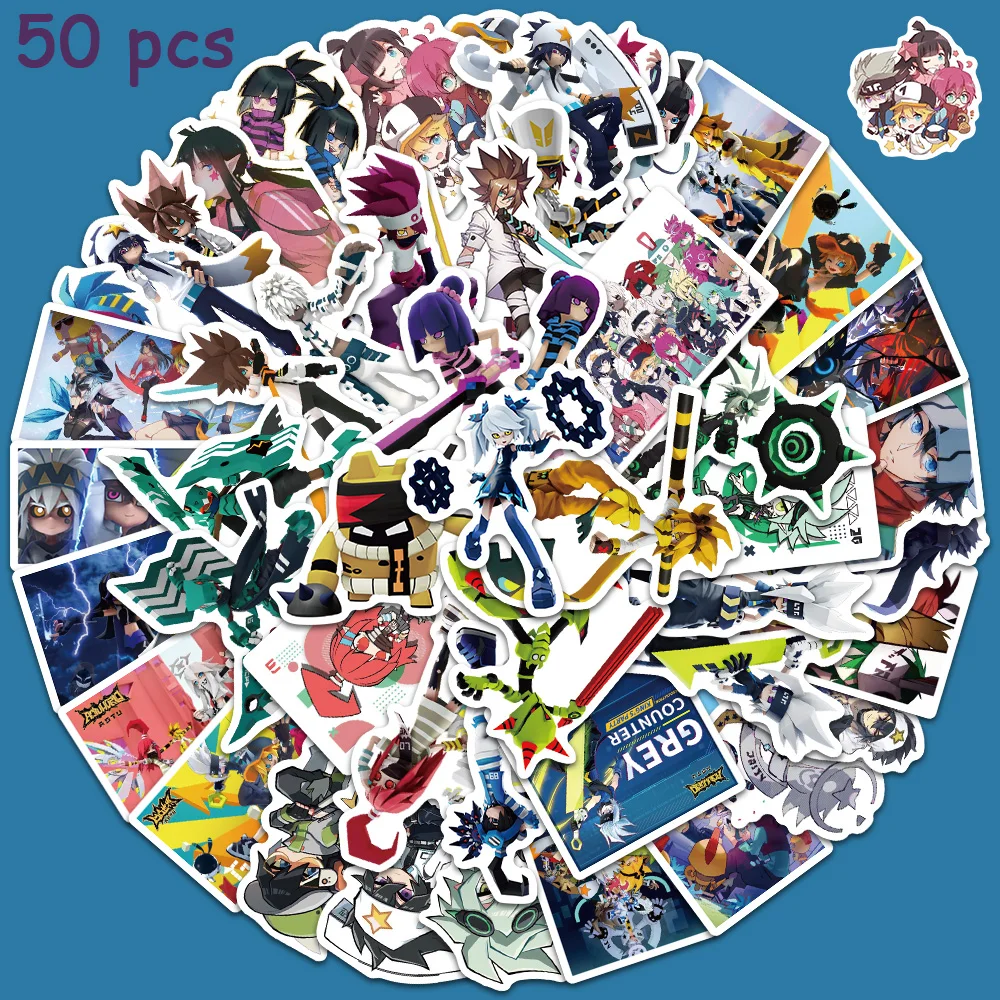 

50pcs Anime Aotu World Stickers DIY Waterproof Laptop Skateboard Fridge Guitar Luggage Phone Car Kids Decals Gifts Toy