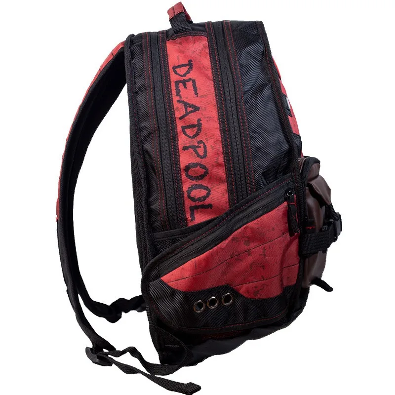 Marvel Deadpool Batman Laptop-Rucksack, Port, Schultasche, wasserdicht, Comic Convention, College-Rucksack, modische Freizeit