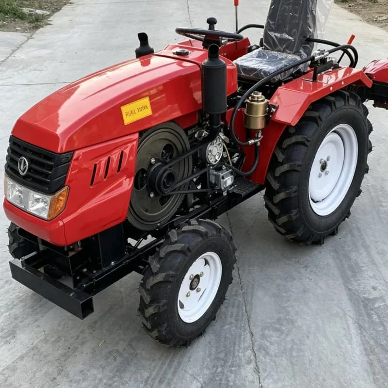 Customized High‑Power 4WD Tractor, Four‑Wheel Rotary Tiller, Upgraded Cultivator, Wheeled High‑Output Plowing Machine