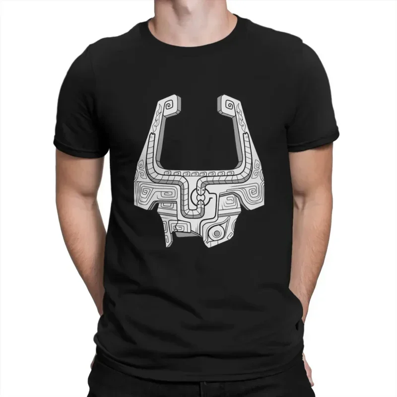 Cheavyweight Z-Zelda Creative  for Men Twilight Princess Midna Helmet Round Neck Pure Cotton T Shirt Distinctive Birthday Gifts