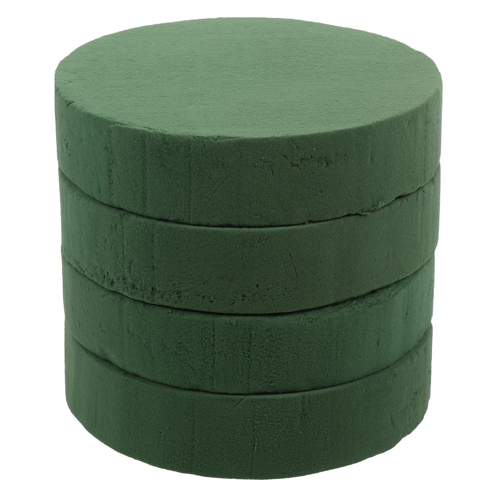 

4Pcs Plant Foam Round Green Floral Foam Blocks for Flower Arranging Bricks Wedding Birthday Decoration Accessories